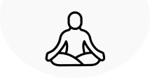 Meditating person illustration