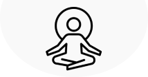 Meditating person icon